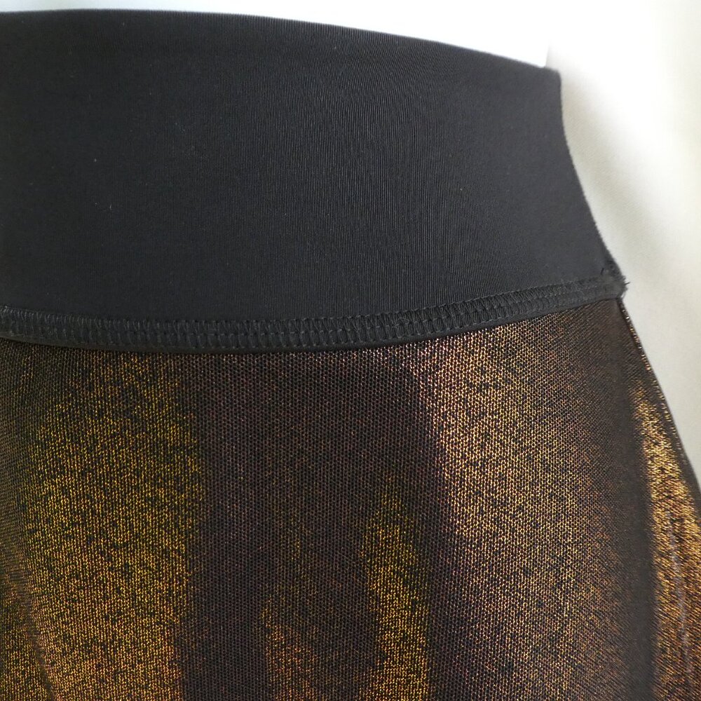 SKoRT Beyond Yoga Limited Edition Copper Metallic Skirt over Shorts Circle S - Picture 4 of 7